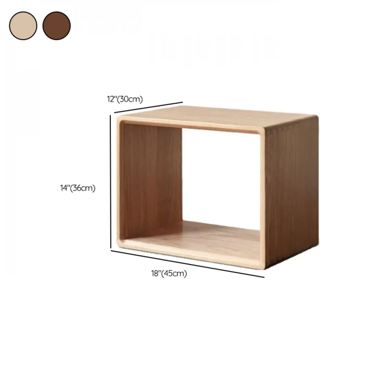 Simple Modular Wooden Cube Open Back Storage Bookcase 