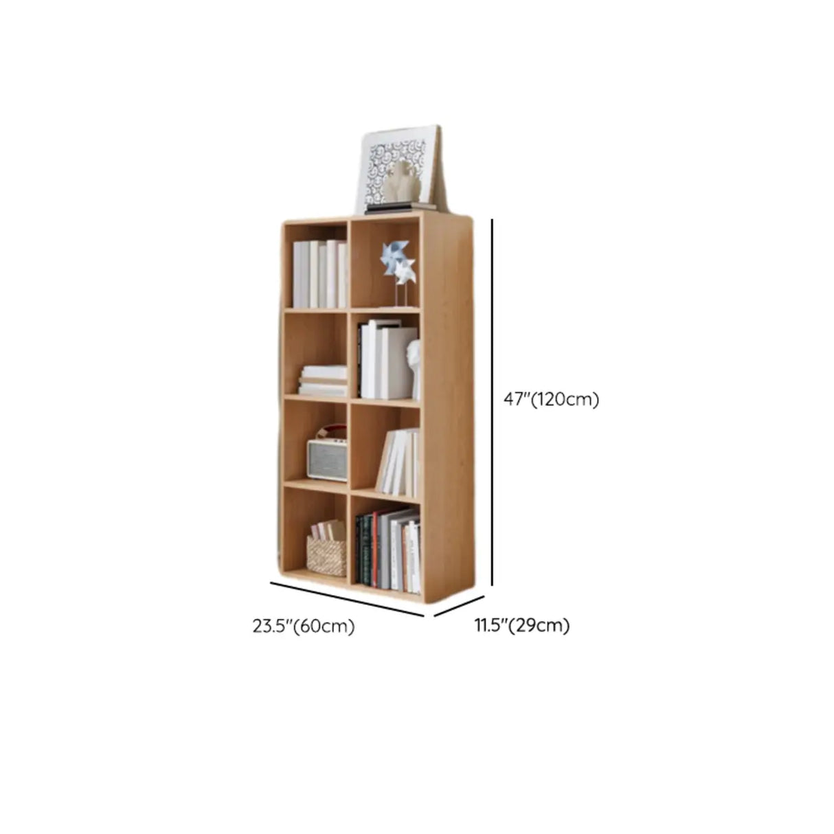 Simple Multi-Level Wood Modular Cube Storage Bookshelf Image - 21