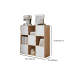 Simple Multi-Level Wood Modular Cube Storage Bookshelf Image - 24