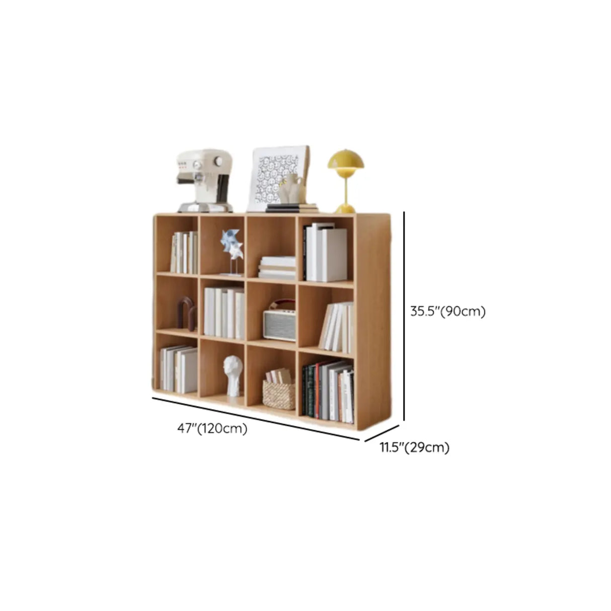 Simple Multi-Level Wood Modular Cube Storage Bookshelf Image - 25