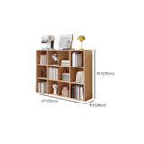 Simple Multi-Level Wood Modular Cube Storage Bookshelf Image - 25