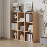Simple Multi-Level Wood Modular Cube Storage Bookshelf Image - 8