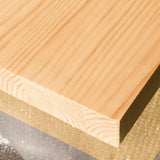 Simple Natural Finish Pine Rectangle Wood Bookcase Image - 2