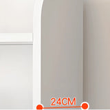 Simple Oak Closed Back Vertical Rectangular Bookcase Image - 15