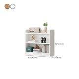 Simple Oak Closed Back Vertical Rectangular Bookcase Image - 30