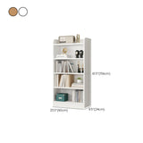 Simple Oak Closed Back Vertical Rectangular Bookcase Image - 35