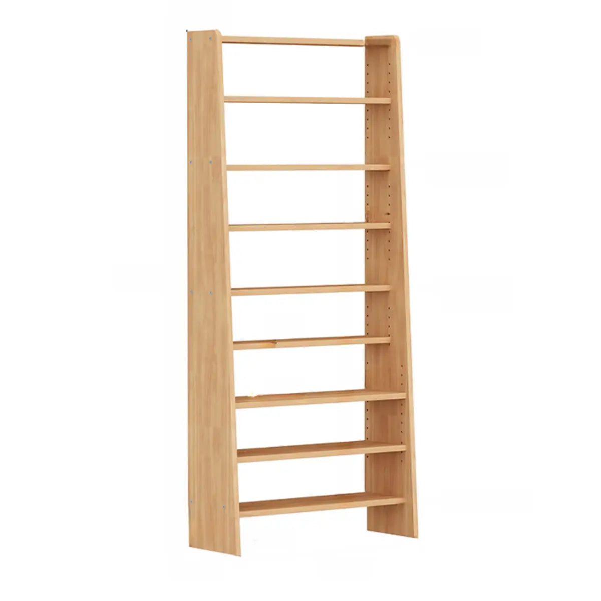 Simple Open Back Wood Narrow Library Display Bookcases Image - 3