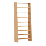 Simple Open Back Wood Narrow Library Display Bookcases Image - 3