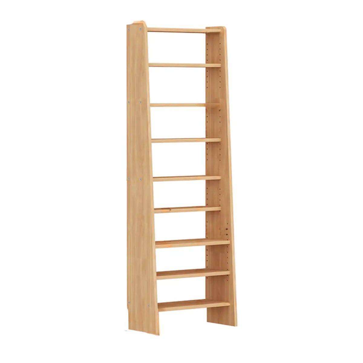 Simple Open Back Wood Narrow Library Display Bookcases Image - 5