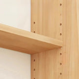 Simple Open Back Wood Narrow Library Display Bookcases Image - 7