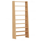 Simple Open Back Wood Narrow Library Display Bookcases Image - 8