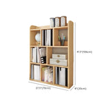 Simple Open Horizontal Sand Wood Open Rack Bookcase Image - 31