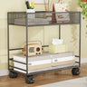Simple Open Metal Mesh Sliding Display Bookshelf Car Image - 10