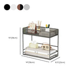 Simple Open Metal Mesh Sliding Display Bookshelf Car #size