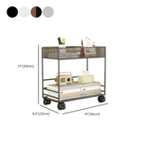 Simple Open Metal Mesh Sliding Display Bookshelf Car Image - 16