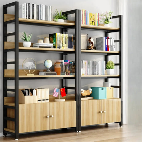 Simple Open Multi-Use Iron Etagere Storage Bookcase Image - 1