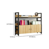Simple Open Multi-Use Iron Etagere Storage Bookcase Image - 11