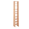 Simple Open Natural Color Ladder Storage Tall Bookshelf Image - 2