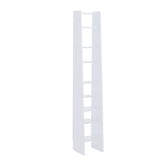 Simple Open Natural Color Ladder Storage Tall Bookshelf Image - 3