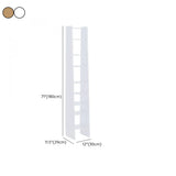 Simple Open Natural Color Ladder Storage Tall Bookshelf #size