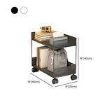 Simple Open Sliding Mesh Storage Rack Metal Bookcase #size