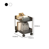 Simple Open Sliding Mesh Storage Rack Metal Bookcase Image - 24