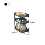 Simple Open Sliding Mesh Storage Rack Metal Bookcase Image - 29