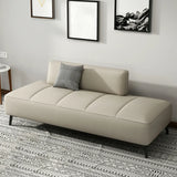 Simple Orange Anti Cat Scratch Leather Tight Back Sofa Image - 13