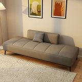 Simple Orange Anti Cat Scratch Leather Tight Back Sofa Image - 18