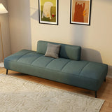 Simple Orange Anti Cat Scratch Leather Tight Back Sofa Image - 19
