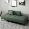 Simple Orange Anti Cat Scratch Leather Tight Back Sofa Image - 3