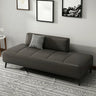 Simple Orange Anti Cat Scratch Leather Tight Back Sofa Image - 9
