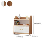 Simple Rectangle Open Back Wood Storage Bookshelves Image - 52