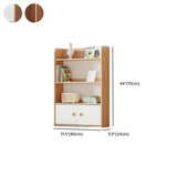Simple Rectangle Open Back Wood Storage Bookshelves Image - 53