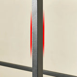 Simple Rectangular Metal Black Plant Stand with Wheels Image - 6