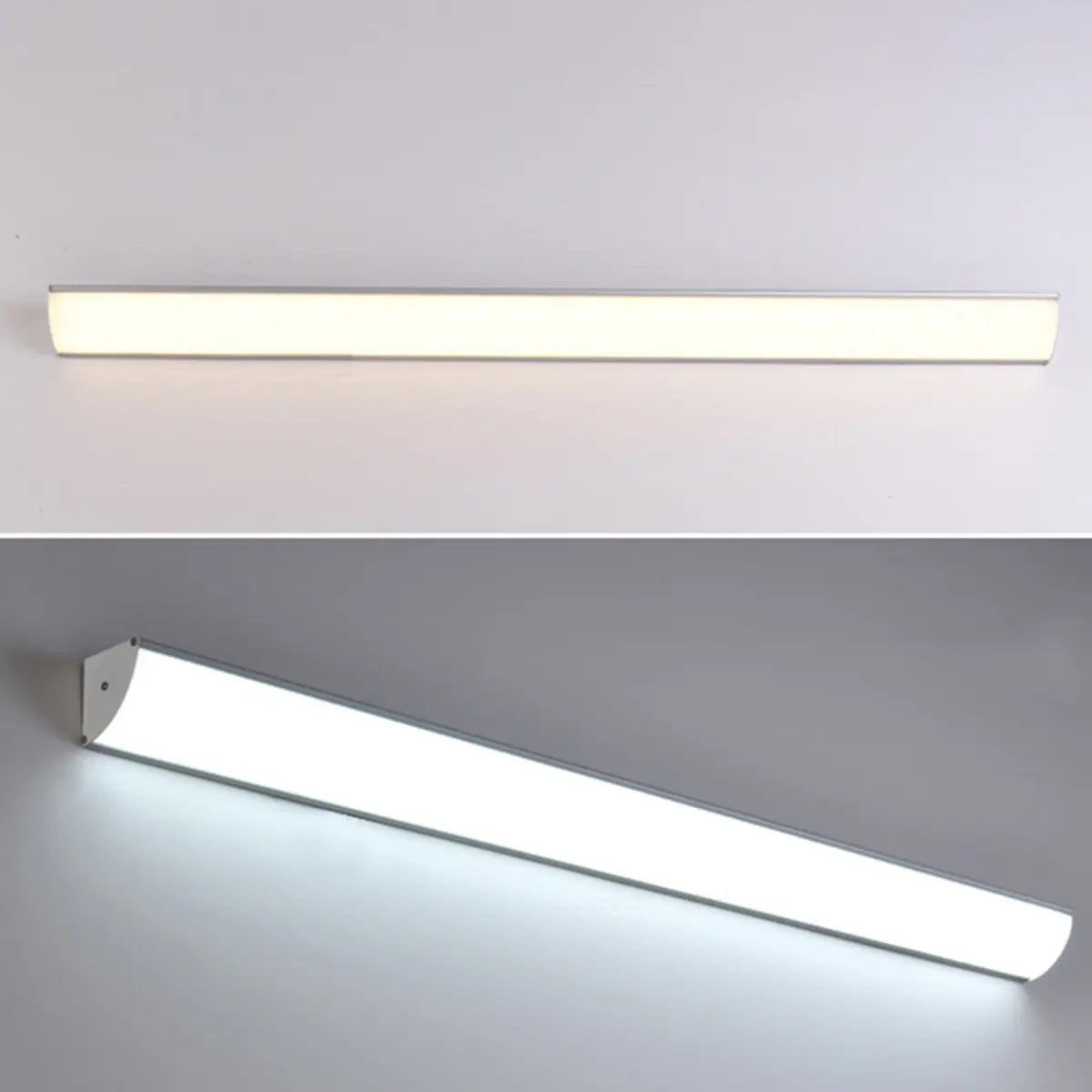 Simple Rectangular Metal LED Long Wall Lamp White Image - 10