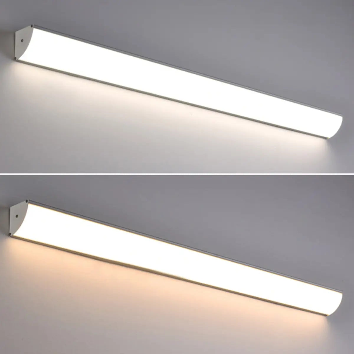 Simple Rectangular Metal LED Long Wall Lamp White Image - 11