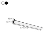Simple Rectangular Metal LED Long Wall Lamp White Image - 18