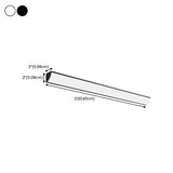 Simple Rectangular Metal LED Long Wall Lamp White Image - 19