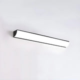 Simple Rectangular Metal LED Long Wall Lamp White Image - 2