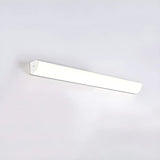Simple Rectangular Metal LED Long Wall Lamp White Image - 3