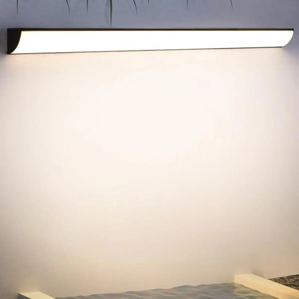 Simple Rectangular Metal LED Long Wall Lamp White Image - 4
