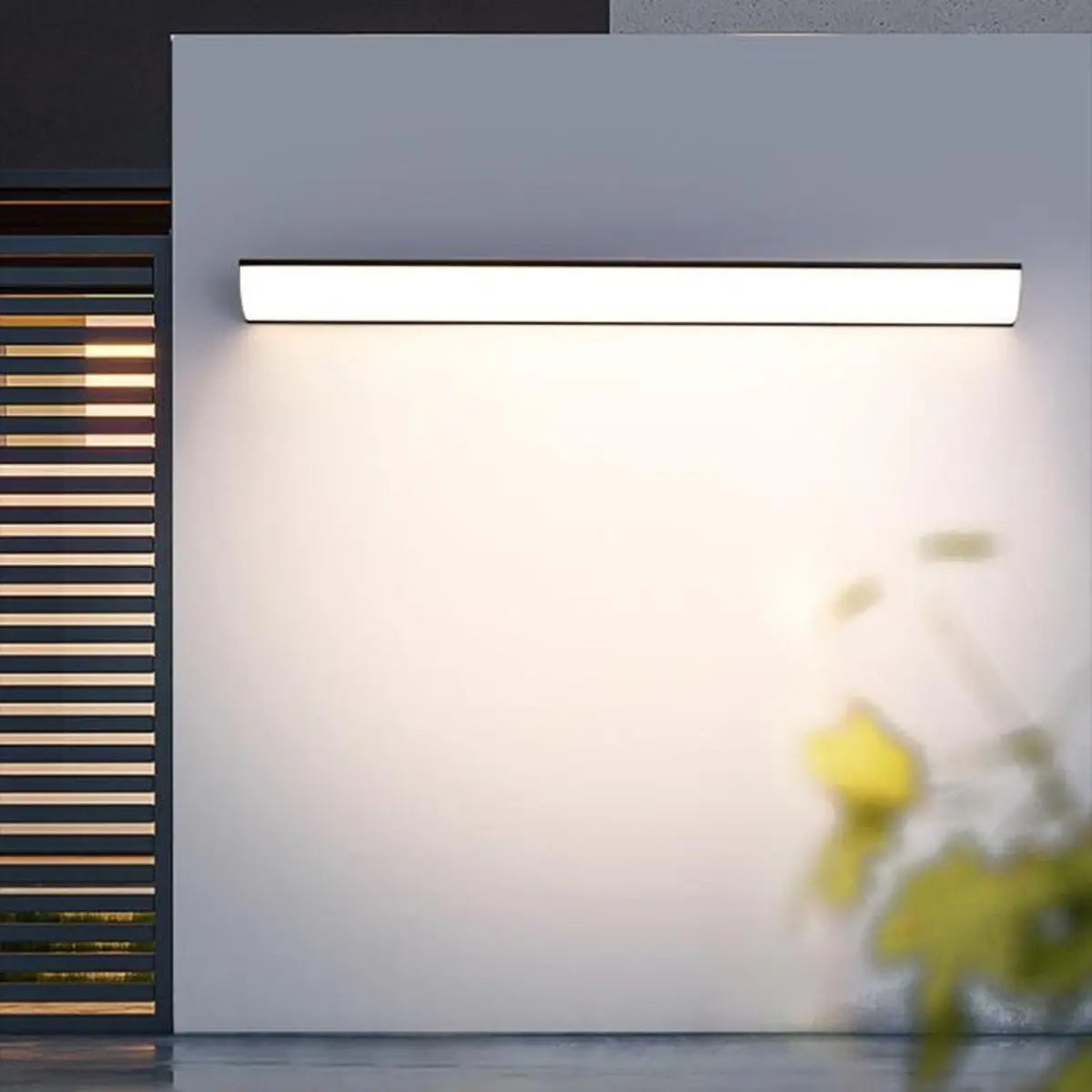Simple Rectangular Metal LED Long Wall Lamp White Image - 6