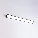 Simple Rectangular Metal LED Long Wall Lamp White Image - 7