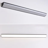 Simple Rectangular Metal LED Long Wall Lamp White Image - 9