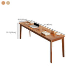 Simple Rectangular Wooden Long Double Writing Desk Image - 25
