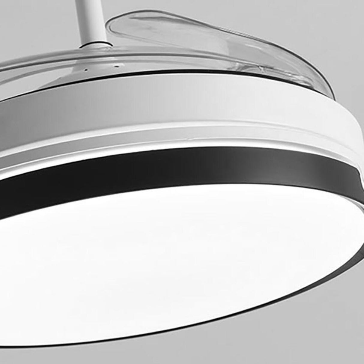 Simple Remote Dimming Chandelier Fan with Light Image - 10