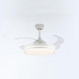 Simple Remote Dimming Chandelier Fan with Light Image - 8