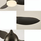 Simple Remote Wood 3 Blade Modern Ceiling Fan Light Image - 19