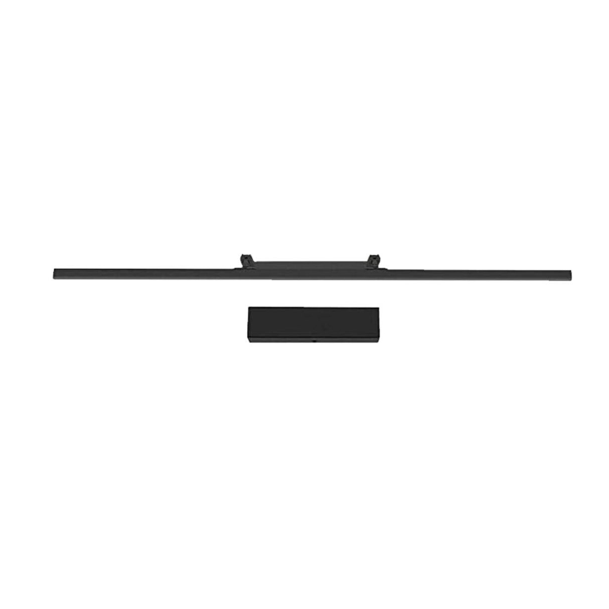 Simple Retractable Arm Black Linear LED Vanity Light Image - 5
